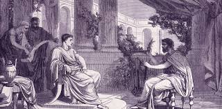 پلینیوس پیر در حال گفتگو با امپراتور وسپاسیان. آرشیو تاریخ جهانی / Contributor / گتی